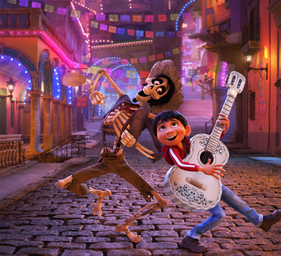 NAME THAT TUNE – In Disney•Pixar’s “Coco,” Miguel’s love of music ultimately leads him to the Land of the Dead where he teams up with charming trickster Hector. “Coco” features an original score from Oscar®-winning composer Michael Giacchino, the original song “Remember Me” by Kristen Anderson-Lopez and Robert Lopez, and additional songs co-written by Germaine Franco and co-director/screenwriter Adrian Molina. Also part of the team is musical consultant Camilo Lara of the music project Mexican Institute of Sound. In theaters on Nov. 22, 2017. © 2017 Disney•Pixar. All Rights Reserved.
